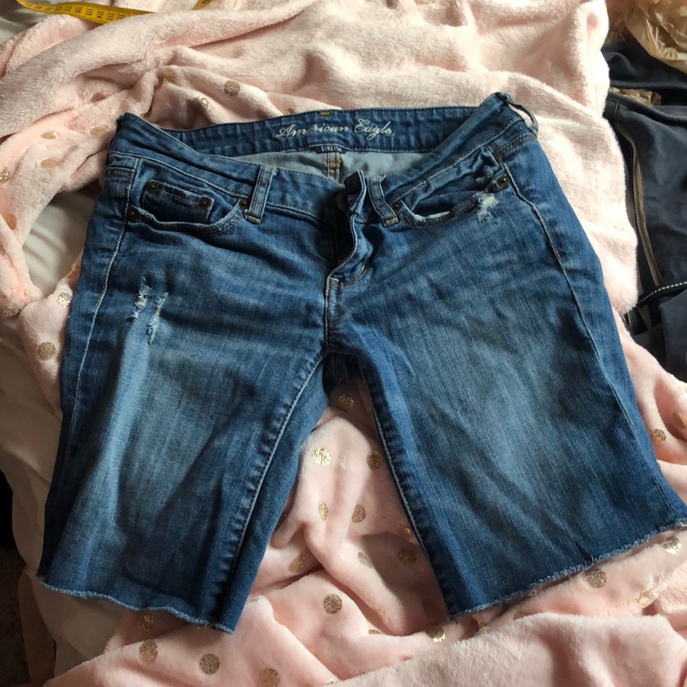 denim shorts
